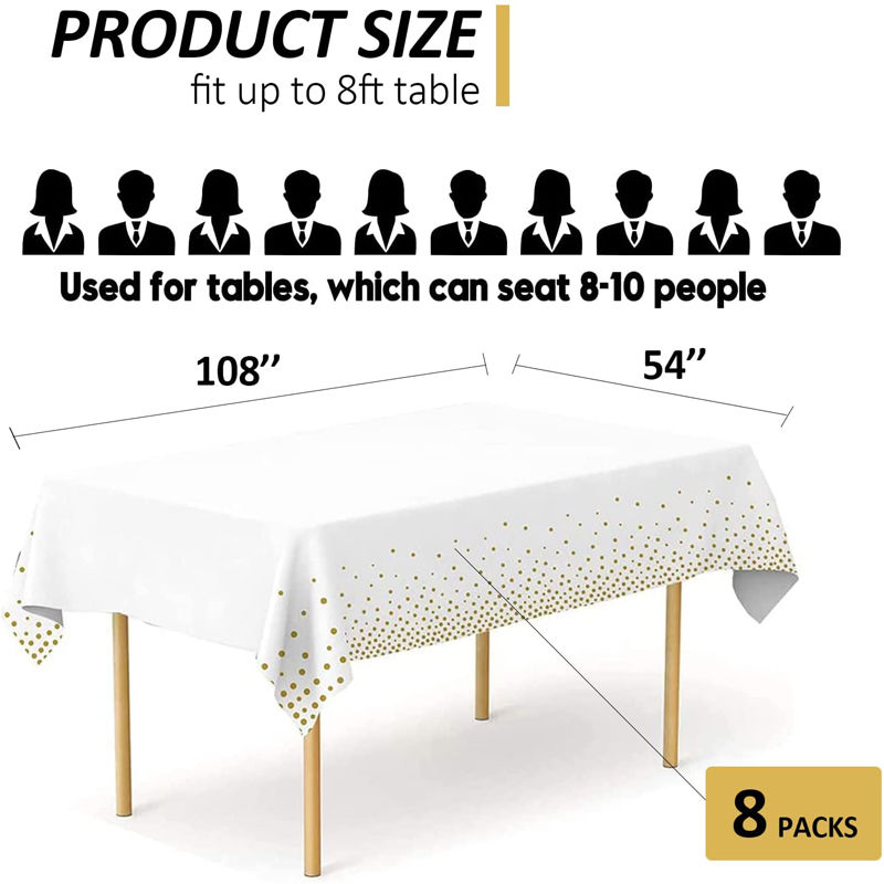 Fabricant de couvertures de table en plastique jetables