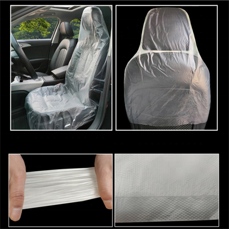 Housse de siège de voiture jetable en plastique LDPE, prix bon marché