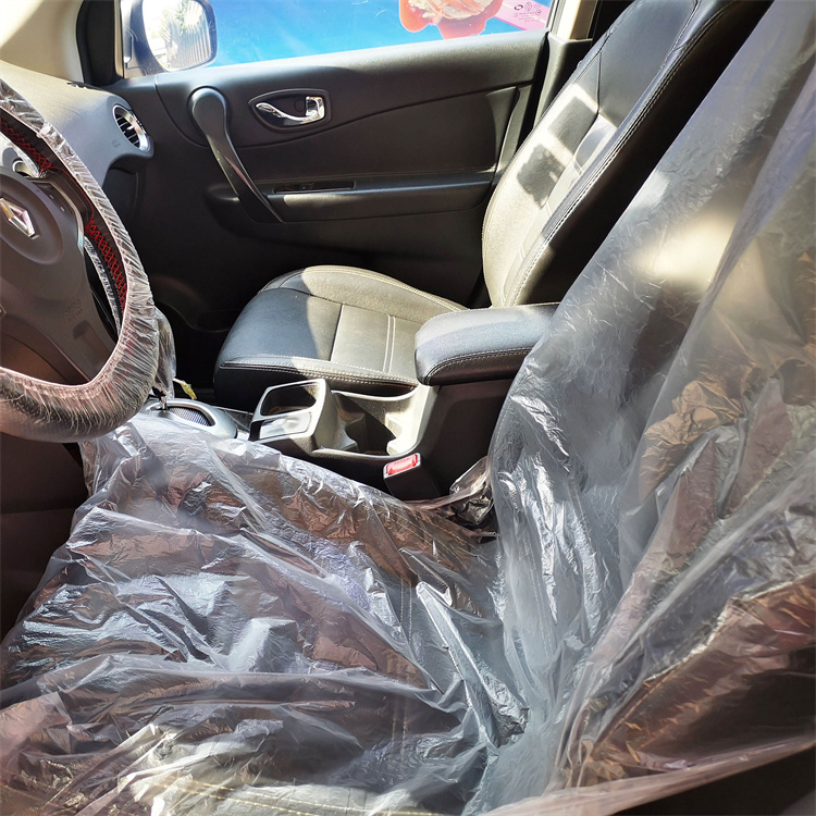 couverture de sièges de voiture de film plastique